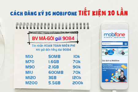 Tổng hợp các gói cước 3G MobiFone mới nhất hiện nay