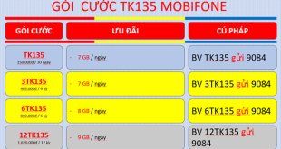 Hướng dẫn đăng ký gói cước TK135 MobiFone với ưu đãi lên tới 7GB / ngày